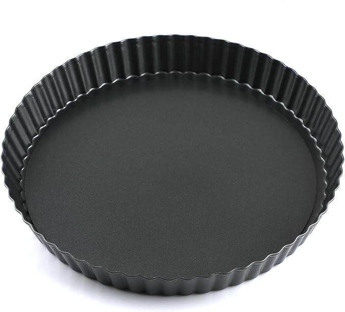 Z-Color 11 inch Non-Stick Loose Bottom Cake Mold Quiche Pan Chrysanthemum Pie and Cake Mould Pizza Pan