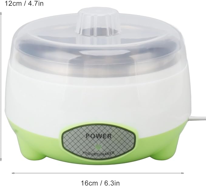 Haofy 15W Yogurt Maker Stainless Steel Container for Homemade DIY Yogurt Making with Energy Saving Heating Suitable for Families Easy to Use for Yogurt Preparation at Home