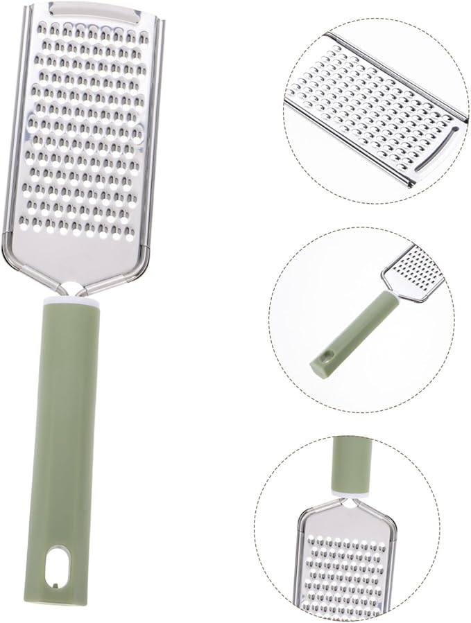 Garlic Cheese Shredder Handheld Cheese and Spice Lid Cheese Grader Fruit Potato De Lemon Green