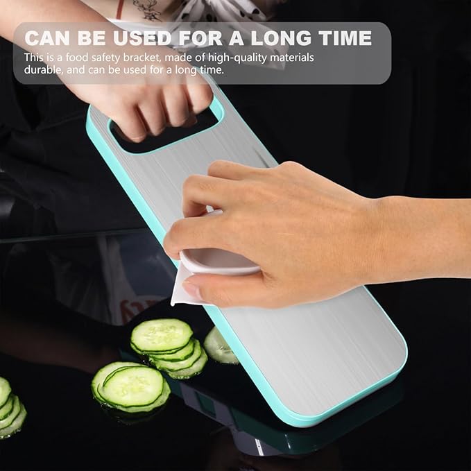 Hemoton Food Safety Holder for Mandoline Slicer and Vegetable Cutting Machine Hand Guard Compact Plastic Finger Protector for Safe Kitchen Slicing and Grating