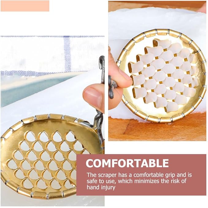 Stainless Steel Jelly Scraper 2.55In Compact Bean Jelly Cutter Kitchen Accessory with Comfortable Grip for Household Use