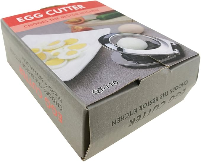 Stainless Steel Egg Slicer With 3 Slicing Styles