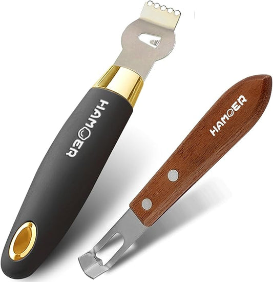 2-in-1 Zester & Channel Knife Bundle for Kitchen & Bar Aids