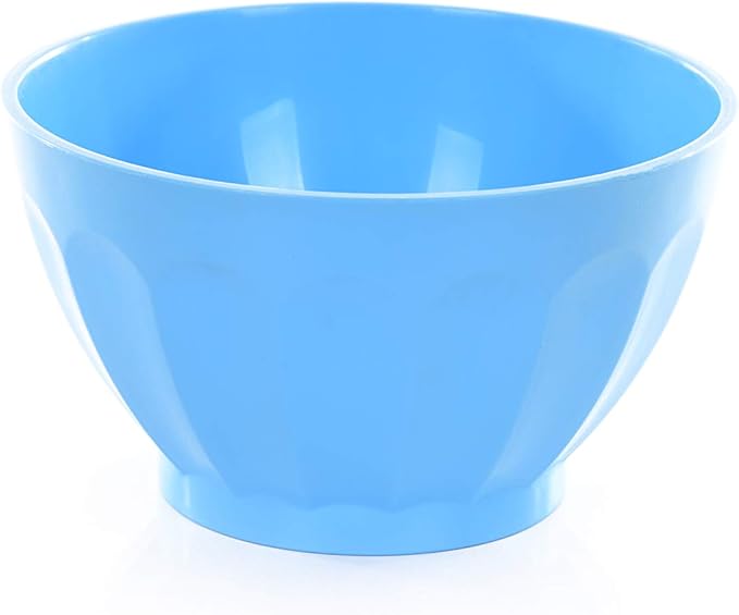 Mintra Unbreakable Plastic Bowl, BLUE 4pk - Medium, 750ml, 25oz, 5.5inW x 3inH - (Part Of A Set) - Salad, Snacks, Breakfast Cereal, Fruit, Popcorn, Soup, Colorful, Shatterproof, BPA Free