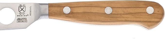 Mercer Culinary Renaissance Olive Wood Soft Cheese Knife, 5-Inch