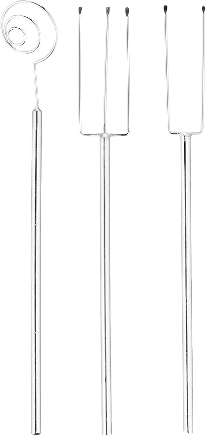 Fox Run 3-Piece Chocolate Dipping Set, Set of 3 Stainless Steel Fondue Tools