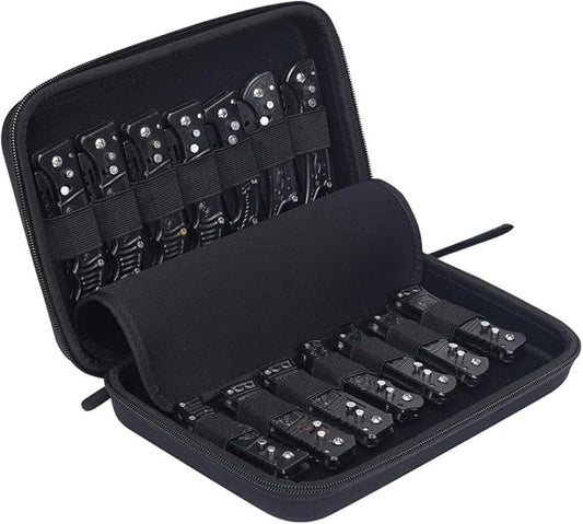 HERSENT Pocket Knife Display Case,Knife Storage Organizer,14 Slots Folding Knife Storage Case,Small Knife Collection Carrier Bag for Survival Tactical Outdoor EDC Mini Knife