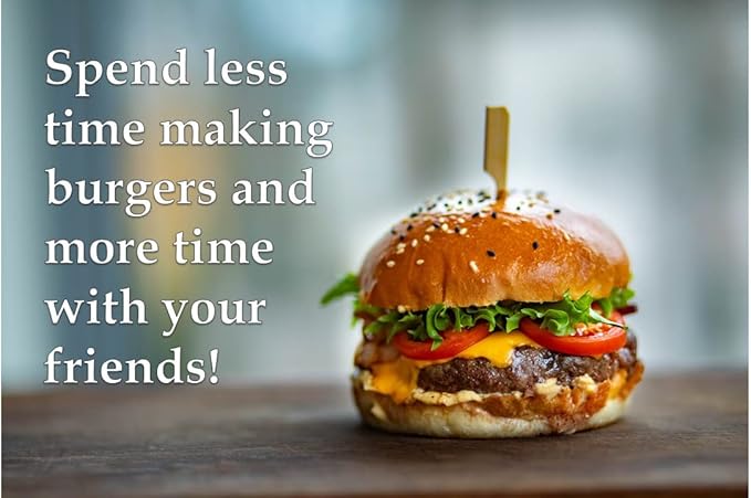 Legend Burger Press, Hamburger Patty Maker, Easy to Clean, 304 Stainless Steel, Commercial Grade, Burger Press Patty Maker, Hamburger Maker Mold, 4.33 inch