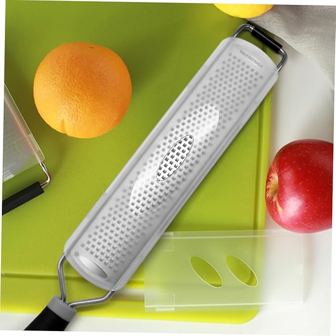 LIFKOME Stainless Steel Fruit Grater Multipurpose Zester for Cheese Vegetables and Citrus Easy to Clean Shredder with Storage Loop for Home Kitchen Use