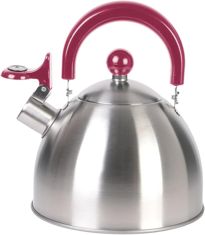 Cuisy KC2118 Stainless Steel Kettle 20.5 x 18.3 x 21.3cm 1.5L White/Red/Green/Black