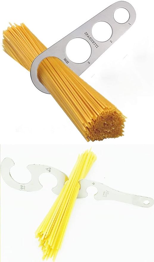 Spaghetti Pasta Measure Stainless Steel Spaghetti Measurer Tool 4 Serving Portion Control Pasta Cooking Tool Kitchen Gadgets 2 Pcs Different structure