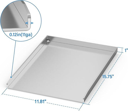 Stanbroil Universal Stainless Steel Griddle Pan for Outdoor Grill Stove Cooking