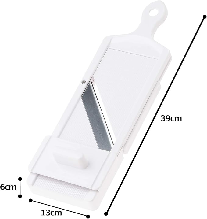 Shimomura Kougyou SFS-102 Slicer with Holder, Adjustable Thickness, 0.03-0.12 inches (0.8-3.0 mm), Cabbage, Julienne, Tomato Slice, Made in Niigata, Made in Japan