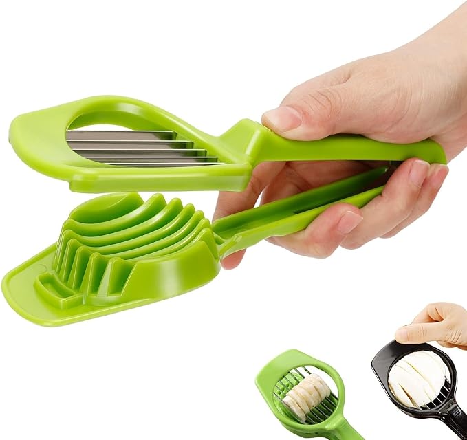 Egg Cutter, Hard Boiled Eggs Slicers Handheld Fruit Divider Vegetable Slicing Tool for Mushroom Strawberry Cherry Tomato Kiwi Kitchen Gadgets