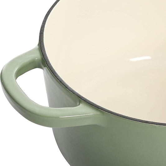 Crock-Pot Artisan Round Enameled Cast Iron Dutch Oven, 3-Quart, Pistachio Green