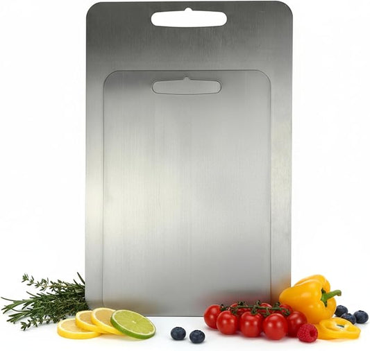 Titanium Cutting Boards for Kitchen,Individual Sizes,Easy to clean, Double Sided Food-Safe Chopping Board for Meat, Vegetable, Fruit (13.4x9.1 inch)