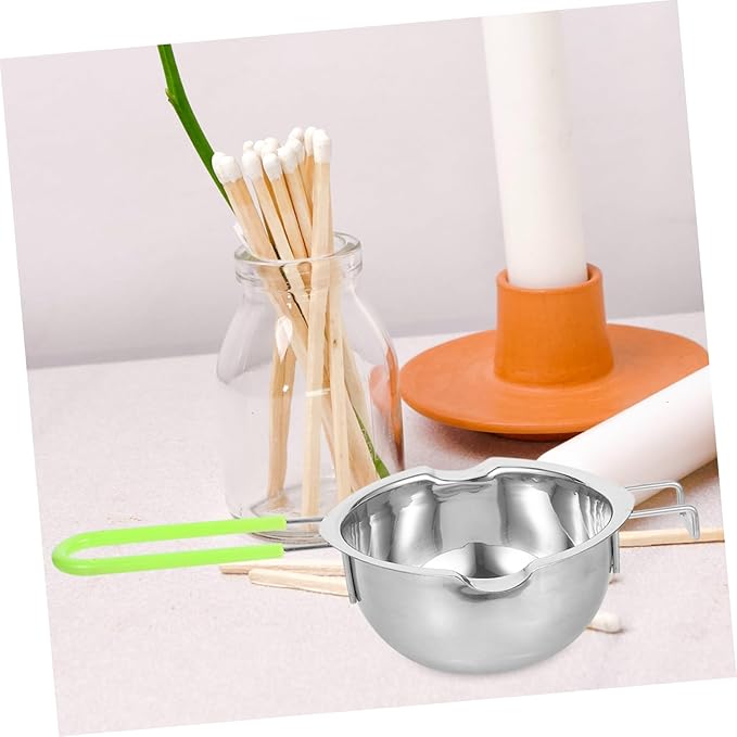 Stainless Steel Chocolate Melting Pot Butter Heating Pot Melting Bowl Spatula Multi-functional for Cheese Oil Milk Easy Clean Compact Design