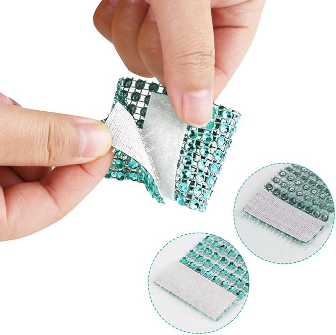 Accmor 100pcs Napkin Rings, Blue Napkin Rings Buckles for Table Decorations, Wedding, Dinner, Party, DIY Decoration