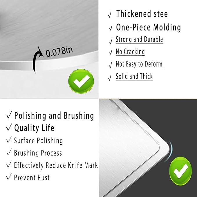 Titanium Cutting Board for Kitchen with Juice Groove， Dishwasher Safe Chopping Boards， Bpa-Free Chopping Board,for Home Counter Outdoor Camping Housewarming Gifts for Women (15.4inx11.1in)