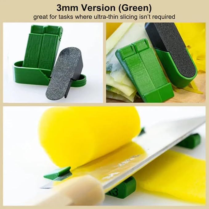 Ultrathin Sectioning Aid, Multifunctional Ultrathin Sectioning Aid Creative Kitchen Tool, Thin Slicing Aid Tool for Fruits and Vegetables (1+2+3mm slice)