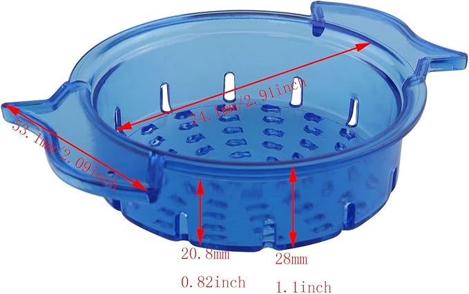 Can Colander DGBRSM Tuna Can Strainer Blue Food Can Strainer Filter Used for Regular Size Food Can Filter 12x9x3CM