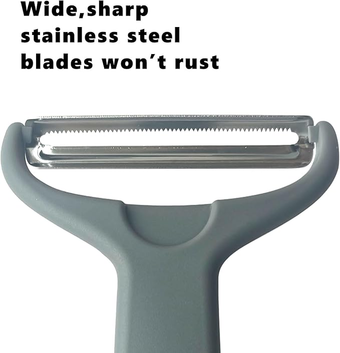 Cabbage Shredder Slicer Vegetable Peeler - Extra-Wide Stainless Steel Blade with Non-Slip Grip for Effortless Coleslaw, Salad Prep & Meal Prep - Commercial Grade Kitchen Tool