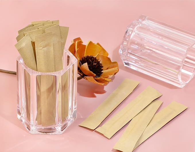 ONLYKXY 2pcs Clear Acrylic Toothpick Holder Elegant Clean For Home Kitchen Storage Gadgets Creative Portable Toothpick Box (Rhombu)