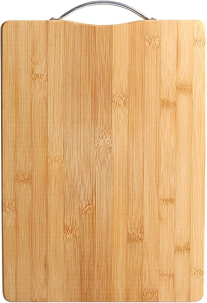 Bamboo Cutting Board, Durable Wood Cutting Boards for Kitchen with Handles, Ideal Charcuterie & Chopping for Meat, Vegetables and Fruits Ideal Kitchen Gifts