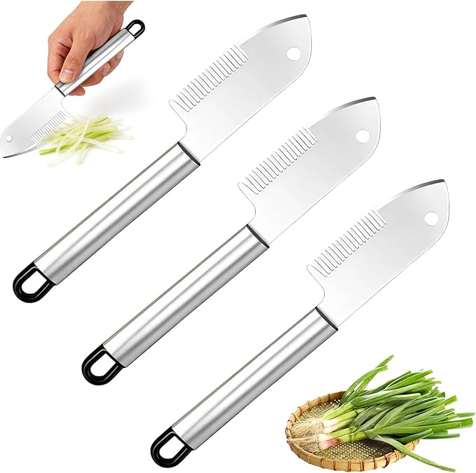 3pcs New Stainless Steel Multi-purpose Julienne Peeler, Vegetable Julienne Slicer Handheld, Quick & Easy Kitchen Shredder Tool, Comfortable Handle & Hanging Hole for Carrot, Cucumber