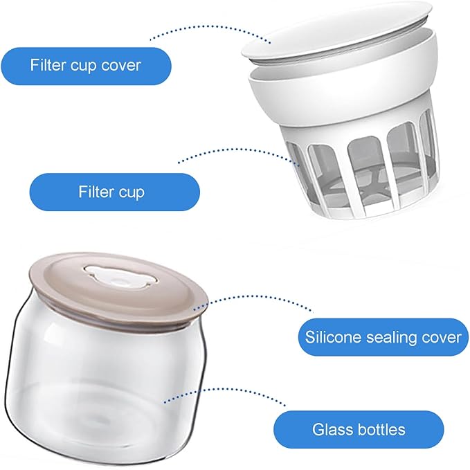 Yogurt Filter, Yogurt Mesh Strainer Basket, Yogurt Mesh Strainer, Milk Strainer, Whey Separator for Filtering Thick Yogurt, Greek Yogurt, Milk