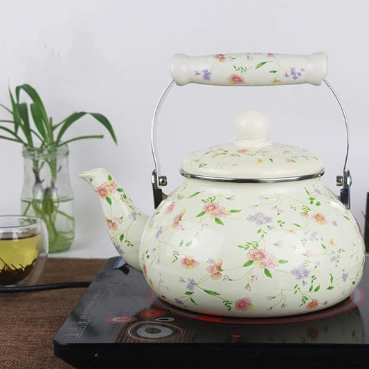 Stovetop Kettles Thickened Flat Bottom 2.5L Enamel Small Fresh Kettle Water Bottle Induction Cooker Gas Universal