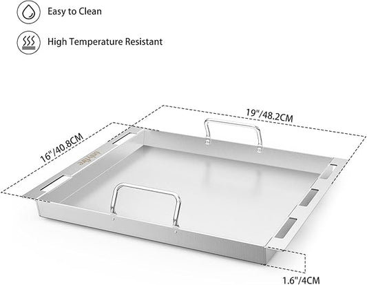 onlyfire BBQ Flat Top Griddle with 2 Handles for Weber New Genesis 2022 Gas Grills, Replacement Cooking Griddle for Weber Crafted Frame Kit