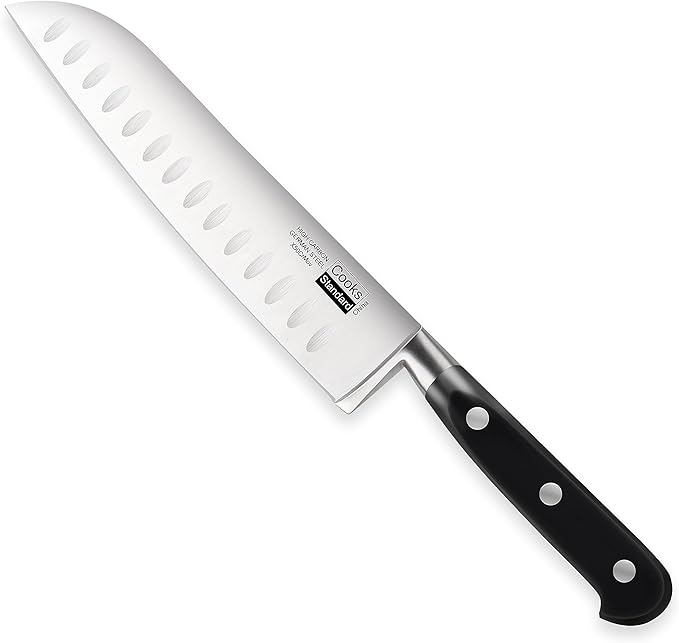 Cooks Standard High Carbon Stainless Steel Knife Set 2-Piece, 8" Chef’s Knife and 7" Santoku Knife Classic Sharp Kitchen Knives Set, Ergonomic Handle