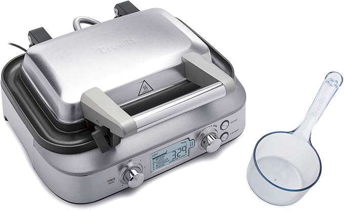 Breville the Smart Waffle™ Pro 2 Slice Waffle Maker, BWM620XL, Brushed Stainless Steel