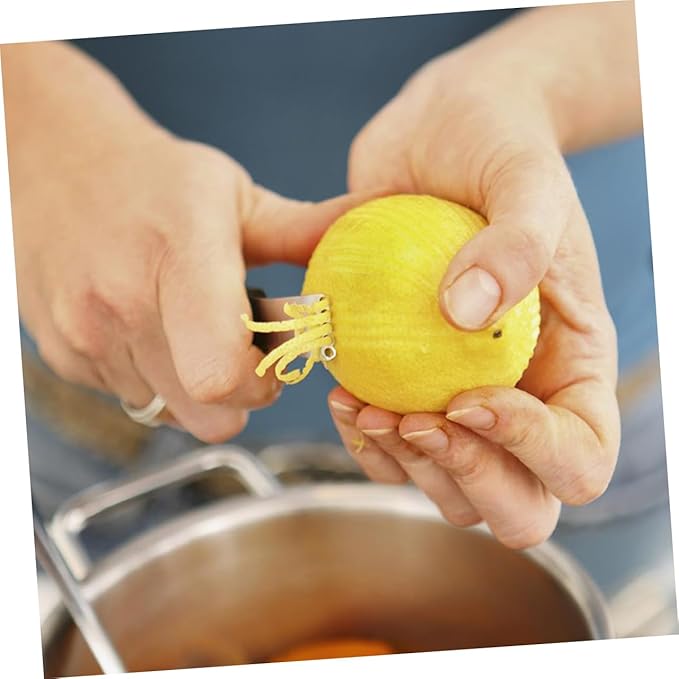 SECFOU Lemon Peeler Tool Citrus Scraper Stainless Steel Fruit Peeler Easy Clean