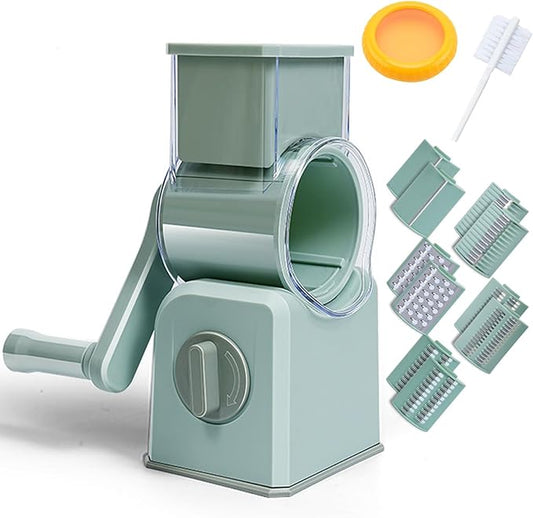 Multi functional Mandoline Slicer for Kitchen Vegetable Chopper Onion Potato Food Veggie Fruit Slicer and shred with Container Kitchen Gadgets 5-in1 food chopper