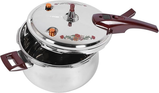 Generic Pressure Cooker, 80KPA Stainless Steel Pressure Canner Pressure Cooker with Ergonomic Handle for Induction Cooktops, Gas Cooktops, Open Flames Using (7L), Genericgw5tu3c8sd-12