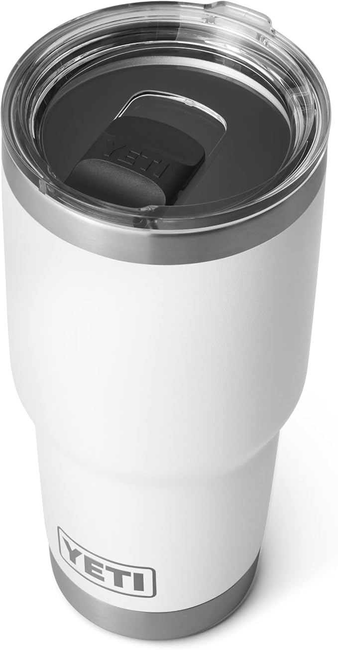 YETI Rambler 30 oz Stainless Steel Vacuum Insulated Tumbler w/MagSlider Lid, White