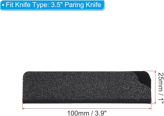 PATIKIL ABS Knife Cover Sleeves for 3.5" Paring Knife, Knives Edge Guard Blade Protector Universal Knife Sheath for Home Kitchen, Black