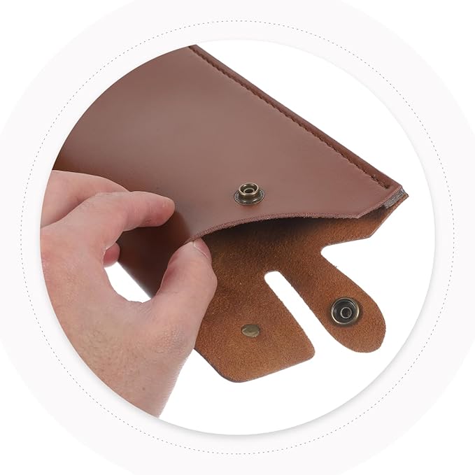 Cabilock Kitchen Knife Leather Cover Artificial Sheath Protective Case for Meat Cleavers Utility Knives Compact Carry Storage