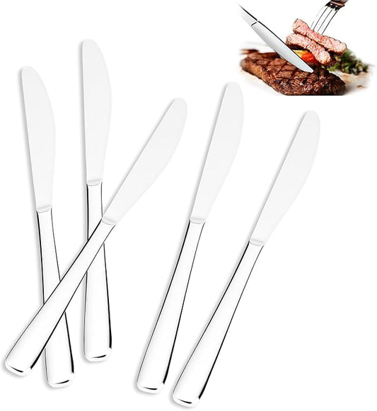 36 Pieces Butter Knives Set - 9 Inches Butter Knife, Food Grade Stainless Steel Dinner Knives Set, Mirror Polished Knife Silverware for Home, Restaurant, Kitchen, Dishwasher Safe