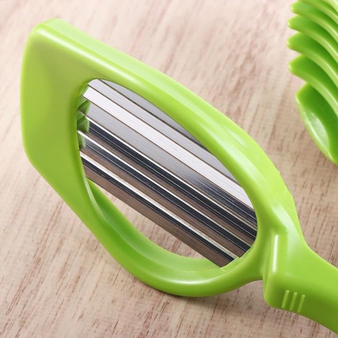2pcs Stainless Steel Egg Slicer Fruit Cutter,Handheld Mushroom Kiwi Divider Egg Split Device,Strawberry Cheese Cutter Multifunction Slicing Mould