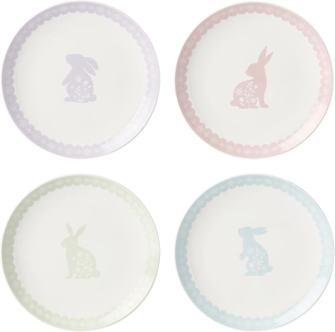 Oneida 898189 Bunny Hop Accent Plates, Set Of 4