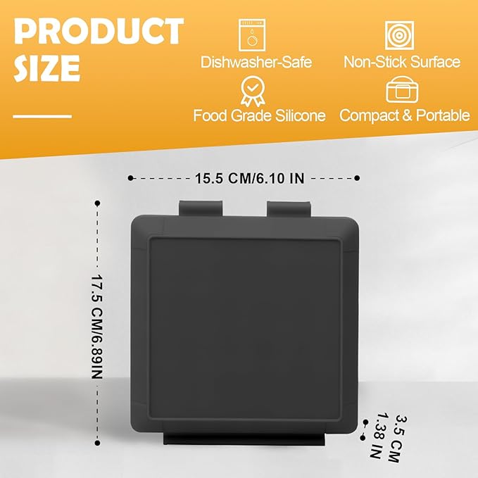 Microwave Sandwich Maker, Microwave Toaster with Adjustable Silicone Strap, Removable Non-Stick Microwave Grilled Cheese Maker, Microwave Grill Crispy, Melted in Minutes for Travel, Office, Dorm, Home