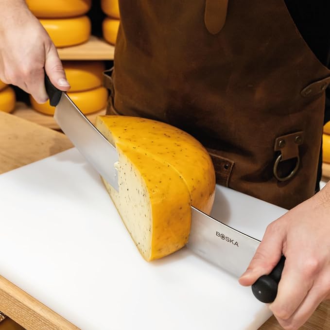 Boska Professional Cheese Knife Large - Cheese cutter for cheese wheels - 380 mm - Double handled - Easy to clean