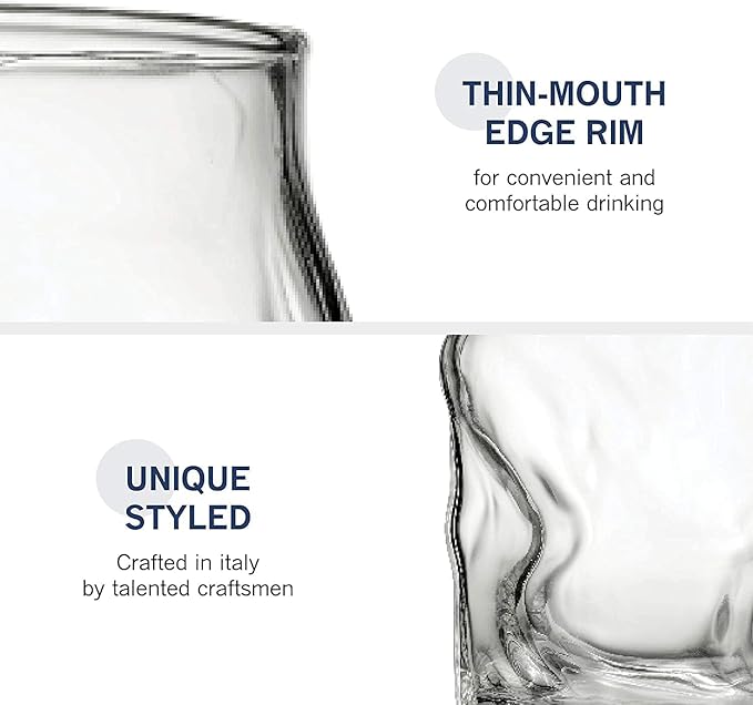 Bormioli Rocco Sorgente 14.25 Double Old Fashioned Glass, Set of 6