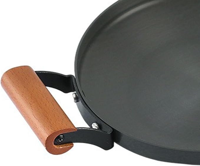 Omabeta Braiser Pan,Multifunction Induction Cooking Fry Pan with Dual Handles for Home Kitchen Cookware,Aluminum Alloy (24cm)