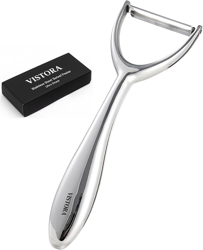 Y-Shaped Stainless Steel Vegetable & Fruit Peeler – Ultra-Sharp Blade, Ergonomic Handle, Dishwasher Safe Kitchen Peeler
