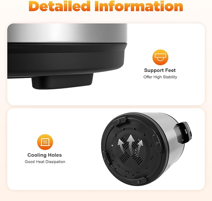 Commercial Rice Warmer, 6 Gal Stainless Steel Electric Rice Warmers with Spoon Good Heat Dissipating and 2 Temperature Settings Flip Lid with Lock Cylindrical Rices Warmer for Home Keep Food Warm Etc