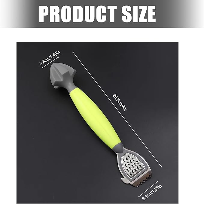 2Pcs Multifunctional Lemon Zester Grater and Juicer with Ergonomic Handle Compacts Kitchen Tool for Cooking Cocktails